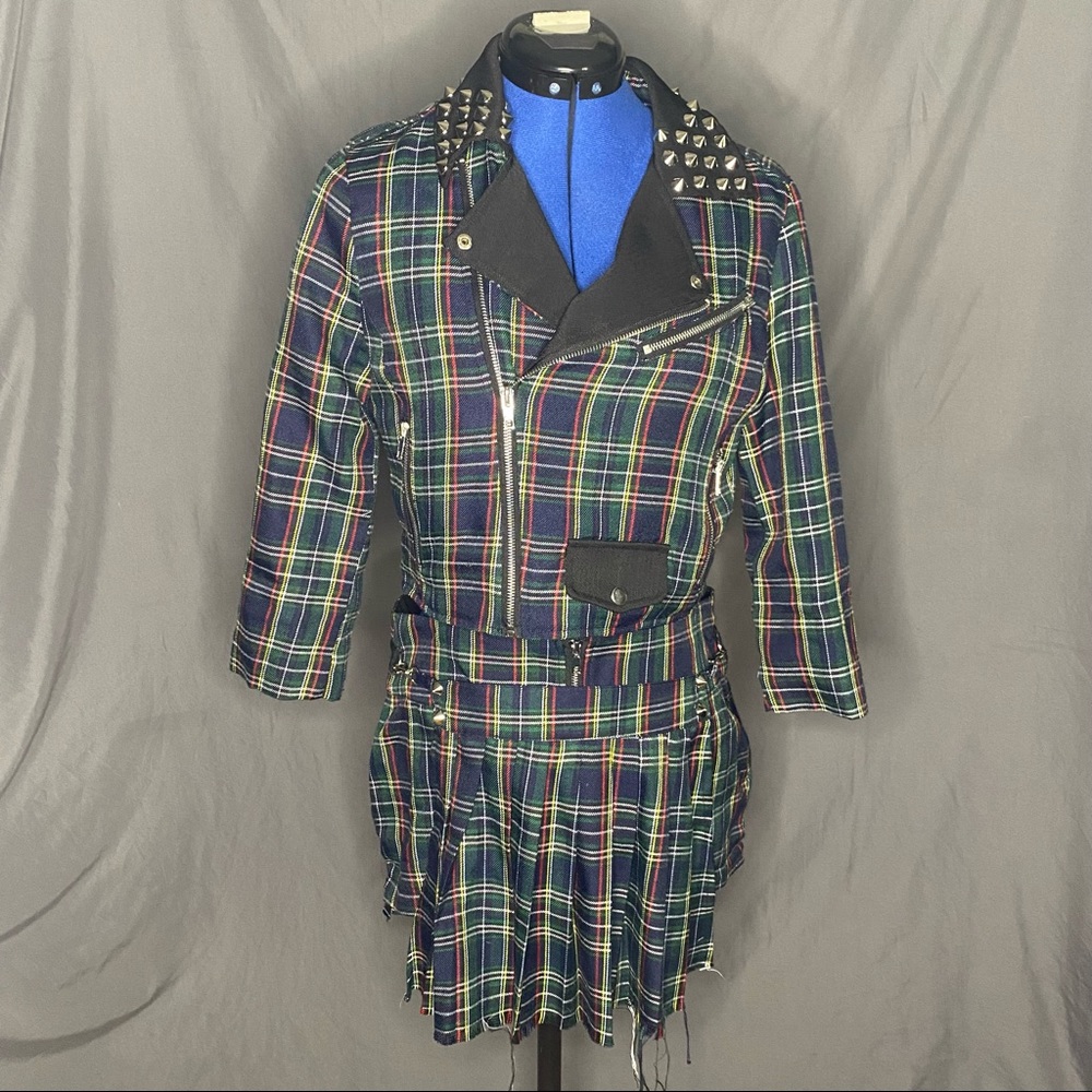 Lip service plaid two piece.